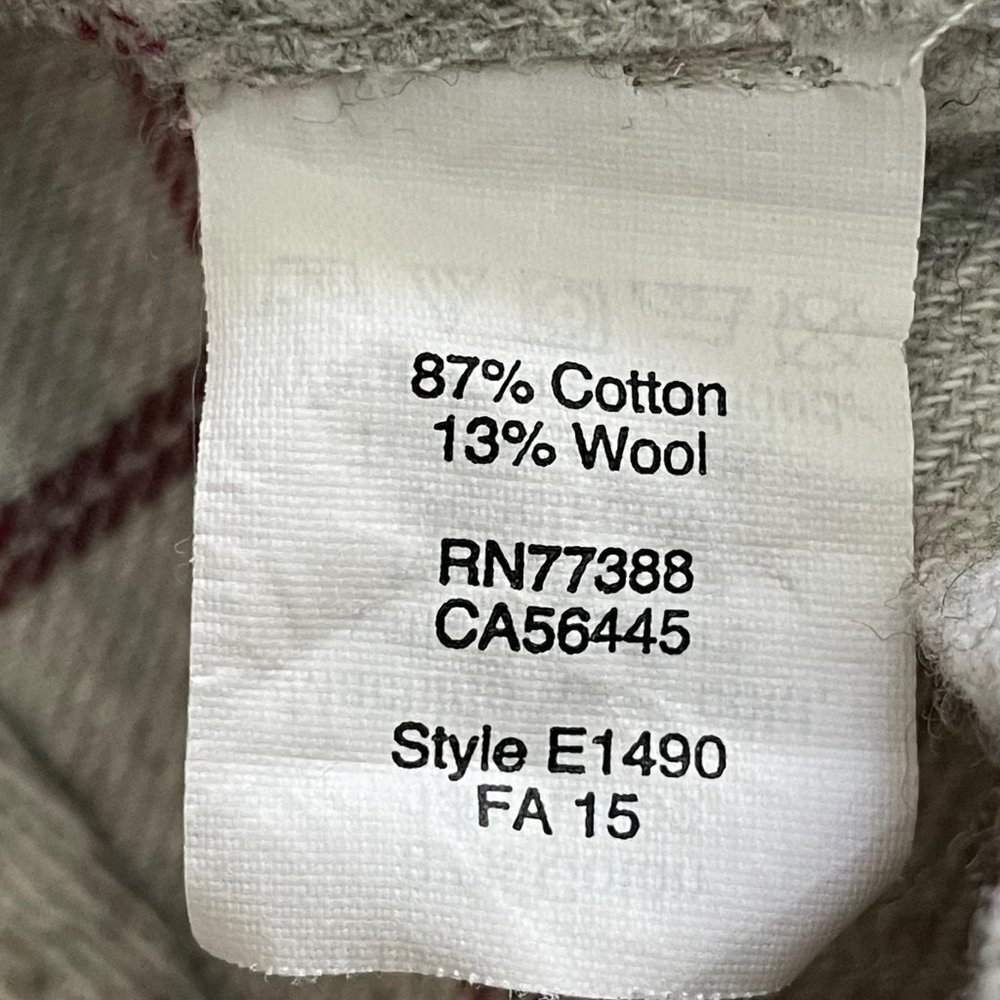 MADEWELL Slim Boyshirt in Slater Plaid Wool Blend Plaid Size S - Picture 5 of 7